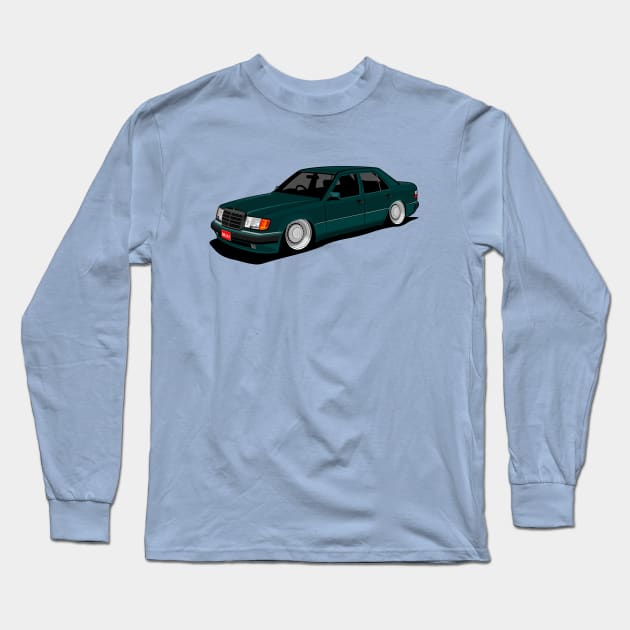 mercedes benz w124 Long Sleeve T-Shirt by small alley co